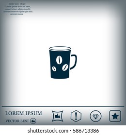 white cup icon