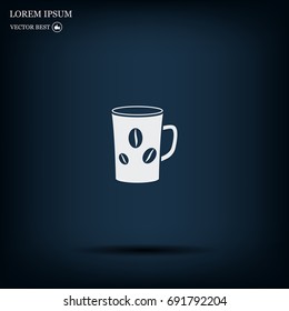 white cup icon