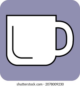 Cubo blanco, ilustración, vector, sobre fondo blanco.