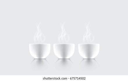 white cup in vector