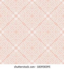White curly graphic pattern on light background