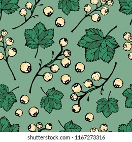 white currant seamless background. 
cute print for fabric wallpaper clothing