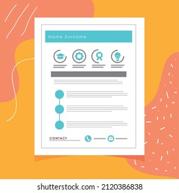white curriculum vitae template document