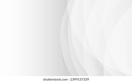 White curve abstract background. Can be used in cover design, book design, banner, poster, advertising. 