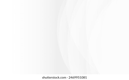 White curve abstract background. Can be used in cover design, book design, banner, poster, advertising. 