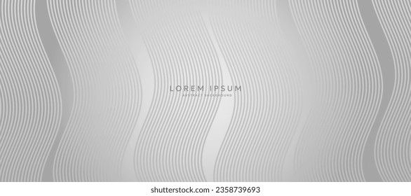 White curve abstract background vector illustration. curved banner background