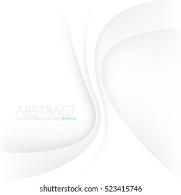 Fondo vectorial de línea de curva blanca