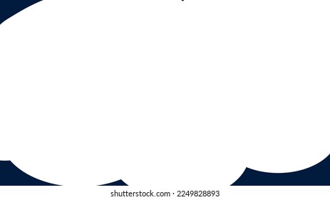 espacio de curva blanca en fondo azul oscuro, diseño para diapositiva de punto de potencia 