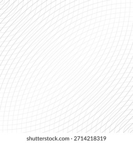 Fondo de textura de línea abstracta curva blanca, diseño de patrón de remolino geométrico moderno, telón de fondo decorativo de Vector lineal que fluye mínimo