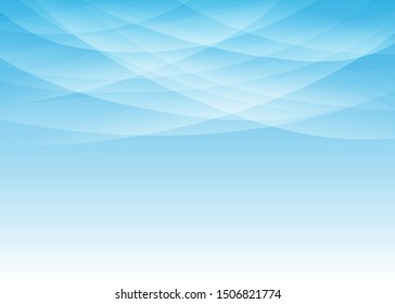 White curves overlap the top of the gradient blue background vector design