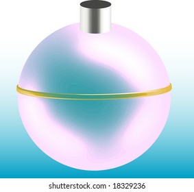 White Customized Christmas Ornament Vector
