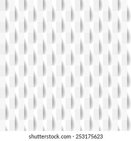 White cut texture with shadow, seamless. Vector background