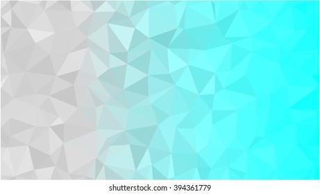 White and cyan low poly background