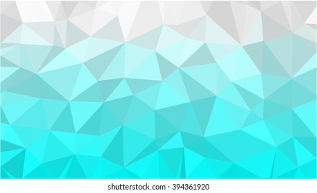 White and cyan polygonal background