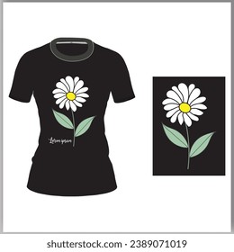White daisy chamomile. Cute round flower plant collection. Growing concept  vector design