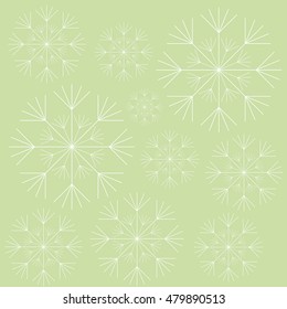 White dandelion icon. Summer seed plant and flower theme. Colorful design. Green background. Vector illustration