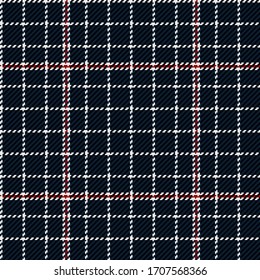 white and dark blue gingham cloth background with fabric texture. Lumberjack flannel shirt fabric textures. Suits for covers, decorative paper, packaging and gift wrap. No gradient. No transparent.