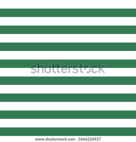 White and dark green bold horizontal stripe seamless pattern background