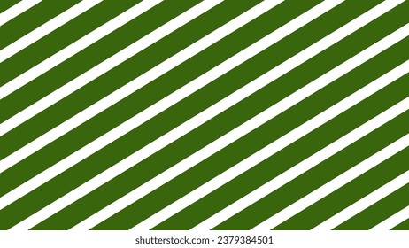 White and dark green diagonal stripes