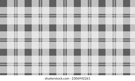White and dark grey plaid fabric texture
