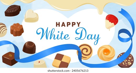 White day banner material (2:1)