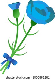White Day Blue rose