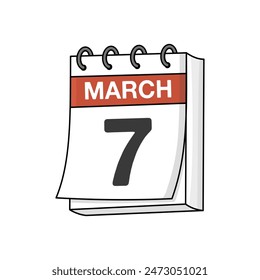 Diseño del Vector del calendario del día blanco