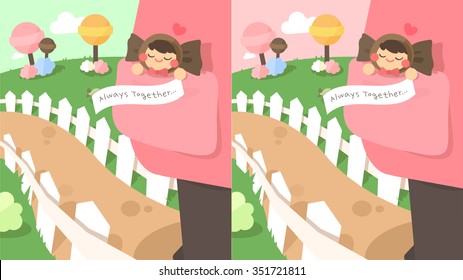 White day Event Illustration