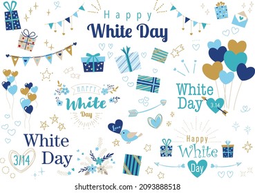 White Day, Glitter Heart Frame
