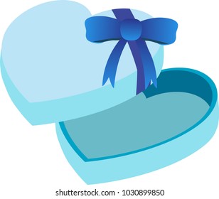 White Day heart gift box