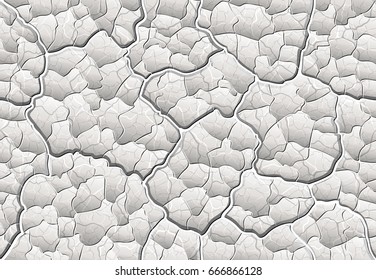 white decorative plaster with convex elements and the pattern of cracks and seams highlighted different scale seamless pattern