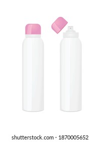 Weiße Deodorant-Flasche. Vektorgrafik