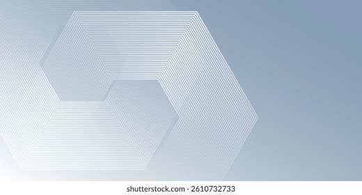 White design with dynamic wavy hexagon texture. suitable for wallpaper modern abstract