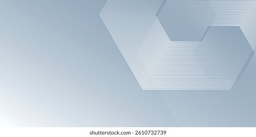 White design with dynamic wavy hexagon texture. suitable for wallpaper modern