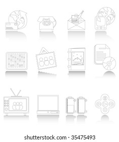 white desktop icons