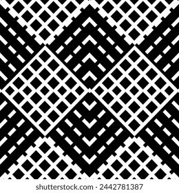 White diagonal line forming square background. Fashion graphic background design. Modern abstract texture. Monochrome template for prints, textile, wrapping. Vector illustration