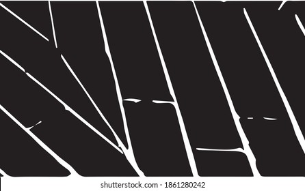 White diagonal lines on black background. Design element. Background texture. Vector illustration.