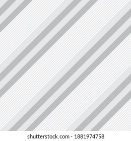 White diagonal striped seamless pattern background suitable for fashion textiles, graphics