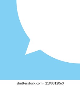 White dialog box on a blue background