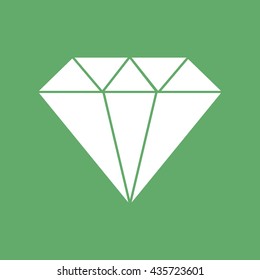 White diamond icon vector illustration