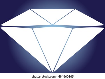 White diamond on blue background. It is vector