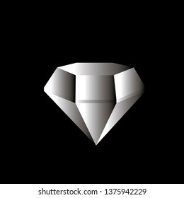 white diamond on dark background vector graphic