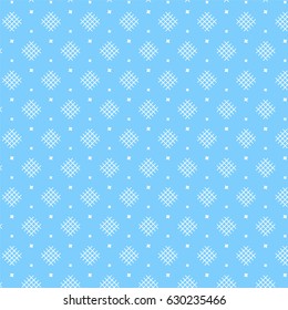 white diamond shape weaving pattern with star on soft blue background vector illustration image