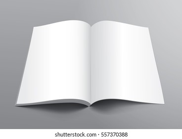 white diary on a gray background