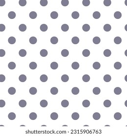 White Digital Lavender dots seamless vector pattern. Digital lavender polka dots on White background.