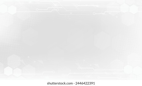 Fondo blanco de la tecnología digital. Fondo futurista para varios proyectos de diseño como Sitios web, presentaciones, materiales impresos, publicaciones en redes sociales 