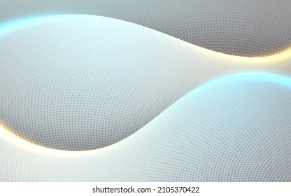 Fondo de dimensión blanca con semitono y luz de color