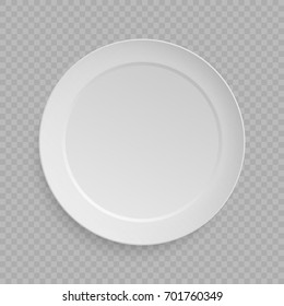 white dish plate background