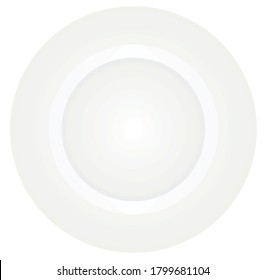 Platos blancos. ilustración vectorial