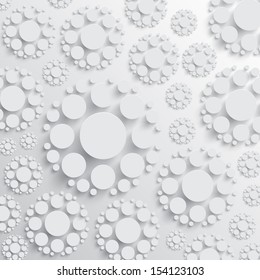 White disks with shadows